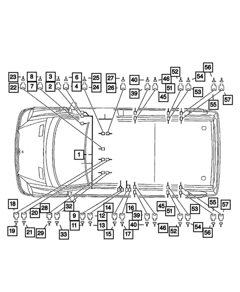 Wiring-Body and Accessories for 2009 Dodge Sprinter 3500 #0