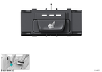 61315A956A5 - Vehicle Electrical System: Switch, Seat Heater, Right Rear for BMW Image