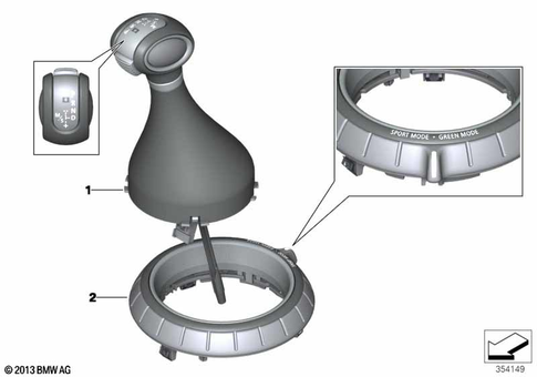 Gearshift Automatic Transmission for 2017 Mini Cooper SE ALL4 #0