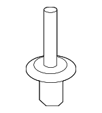 51161881149 - Body: License Mount Rivet for Mini: Cooper Paceman Image
