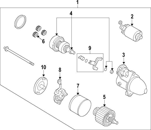 361303C100 - : Starter Solenoid for Hyundai Image