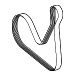 1399930500 - Cooling System: Serpentine Belt for Mercedes-Benz Image