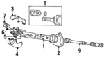 4897113AA - Steering: Column Assembly for Chrysler: Prowler Image