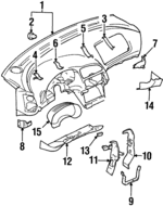 MR760240 - Body: Instrument Panel for Chrysler: Sebring | Dodge: Avenger Image