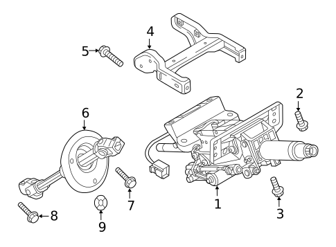 Steering Column Assembly for 2018 Audi RS7 #0