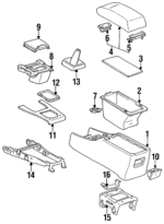 741092008022 - : Rear Ashtray for Lexus: ES250 Image