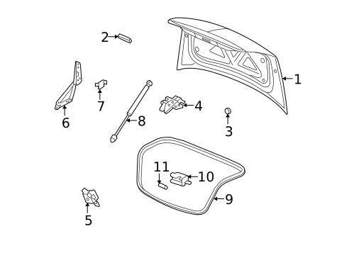 Lid & Components for 2009 Saturn Aura #0