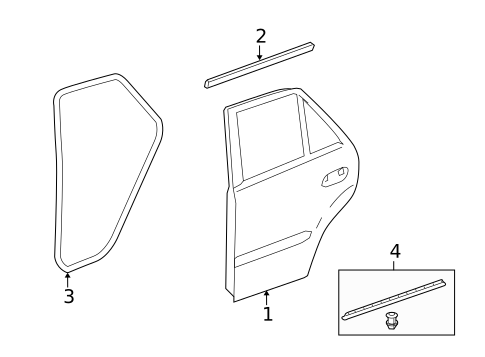 Door & Components for 2008 Mercedes-Benz ML 350 #1