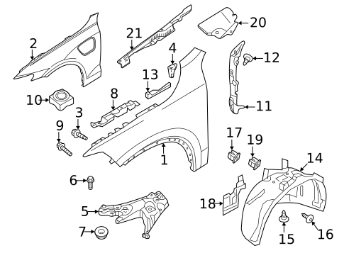 Fender & Components for 2025 Volvo V60 #0