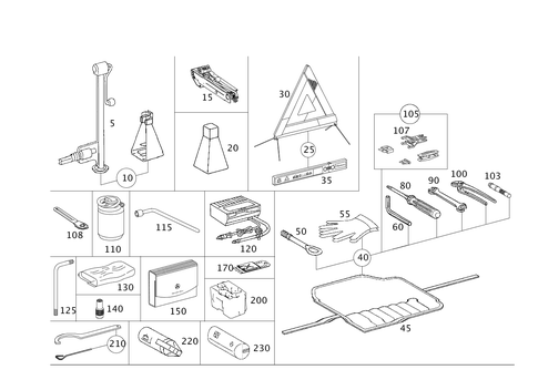Tools and Accessories for 2007 Mercedes-Benz SL600 #0