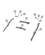 7KJ54TX7AA - Body Sheet Metal Except Doors: Sport Bar Molding for Mopar Image