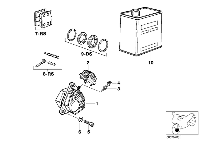 34217657025 - : Brake Pads Kit for BMW-Motorrad Image