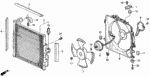 90078PR3000 - Body/Air Conditioning: SCREW, PAN (4X8) for Honda Image