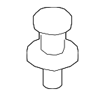 91560STKA01 - Body: Rear Body Trim Retainer Clip for Honda: Civic, Fit, Insight, Odyssey, Pilot Image