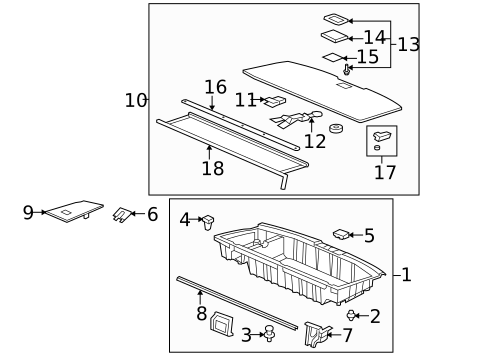 Interior Trim - Rear Body for 2014 Honda Pilot #0