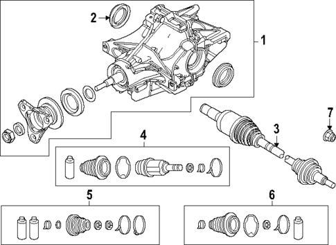 Axle & Differential for 2024 Mazda CX-90 #0