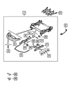68449820AA - Interior Trim: Front Seat Cushion Frame for Mopar Image