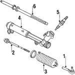 26062163 - Steering: Outer Tie Rod for Buick: Regal | Chevrolet: Lumina, Monte Carlo | Oldsmobile: Cutlass, Cutlass Supreme, Intrigue | Pontiac: Grand Prix Image