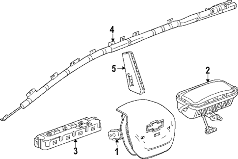 Air Bag Components for 2024 Chevrolet Blazer EV #0