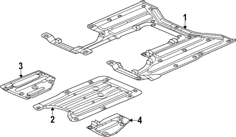 Under Cover & Splash Shields for 2021 Acura ILX #0