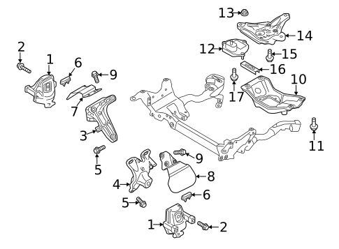 Engine & Trans Mounting for 2013 Audi RS5 #0