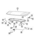 5253192 - Body Sheet Metal Except Doors: Hood Bumper for Mopar Image