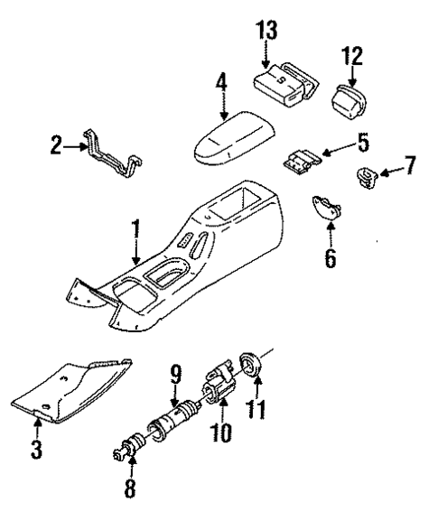 Console for 1997 Ford Contour #0