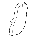 7184360070B1 - Body: Recline Cover for Toyota: 4Runner Image