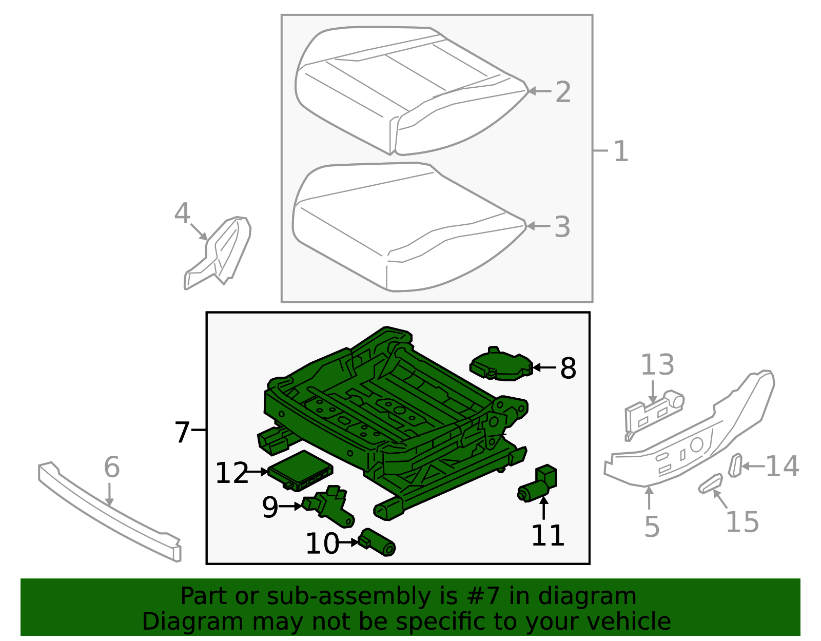 88500-J5140 - Seat Adjuster 2018-2021 Kia Stinger | Kia.Parts Store
