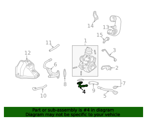 2007-2012 Acura RDX Turbocharger Oil Line 15540-RWC-A01 | OEM Parts Online