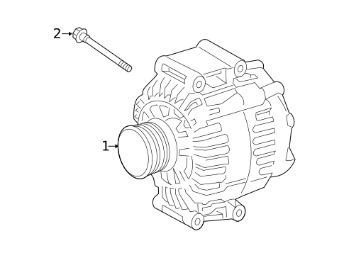 Alternator for 2022 Mercedes-Benz Sprinter 3500XD #1