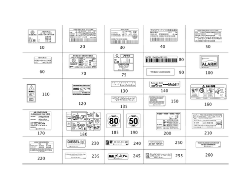 Identification Plate, Information Sign for 2010 Mercedes-Benz C300 #0