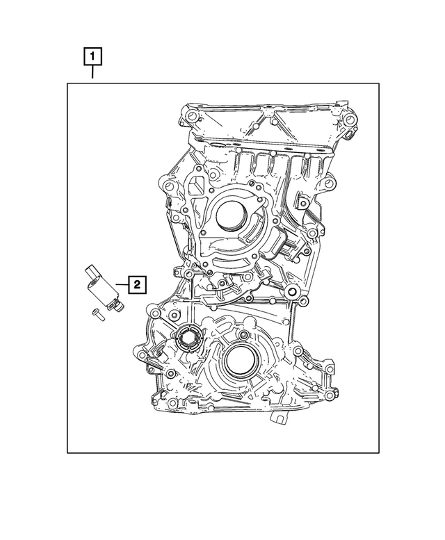 68599165AA - Engine: Timing Case Cover for Mopar Image