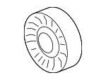 9A110221200 - Cooling System: Idler Pulley for Porsche: 718 Boxster, 718 Cayman, 911, Boxster, Cayenne Image