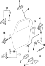 F5RZ5426604G - Body: Handle, Outside for Ford Image