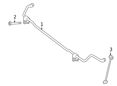 Stabilizer Bar & Components for 2014 Mercedes-Benz CLS63 AMG S #1