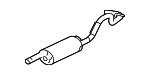 15942552 - Exhaust: Muffler W/Tailpipe for Chevrolet: Express 1500, Express 2500, Express 3500, Express 4500 | GMC: Savana 1500, Savana 2500, Savana 3500, Savana 4500 Image