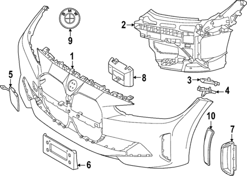 Bumper & Components - Front for 2024 BMW 430i xDrive Gran Coupe #3