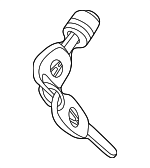 77520SDAA01 - Body: Cylinder &amp; Keys for Honda: Accord, CR-V, Odyssey, Passport, Pilot, Ridgeline Image