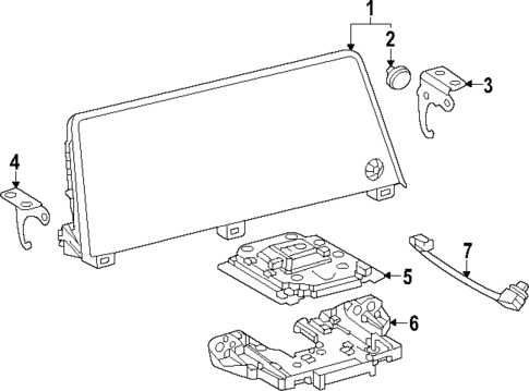 Navigation System Components for 2024 Toyota Prius Prime #1