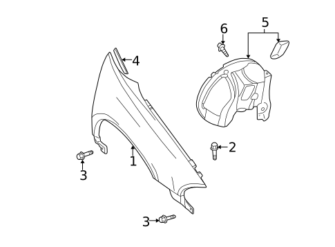 Fender & Components for 2001 Dodge Intrepid #0
