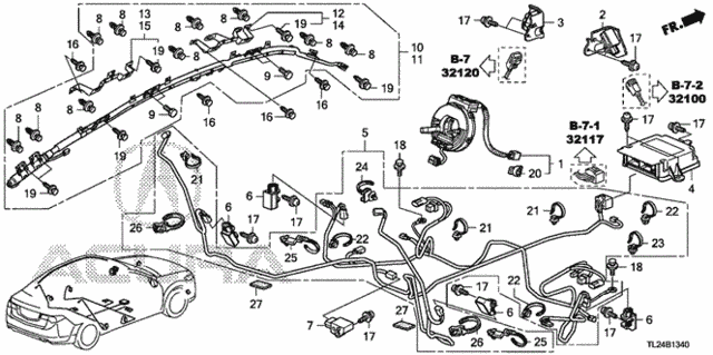 SRS Unit for 2010 Acura TSX #0