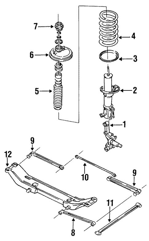 Rear Suspension for 1993 Mazda MX-3 | TascaParts.com