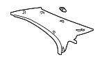 6247033050A0 - Body: Upper Quarter Trim for Lexus: ES300 Image