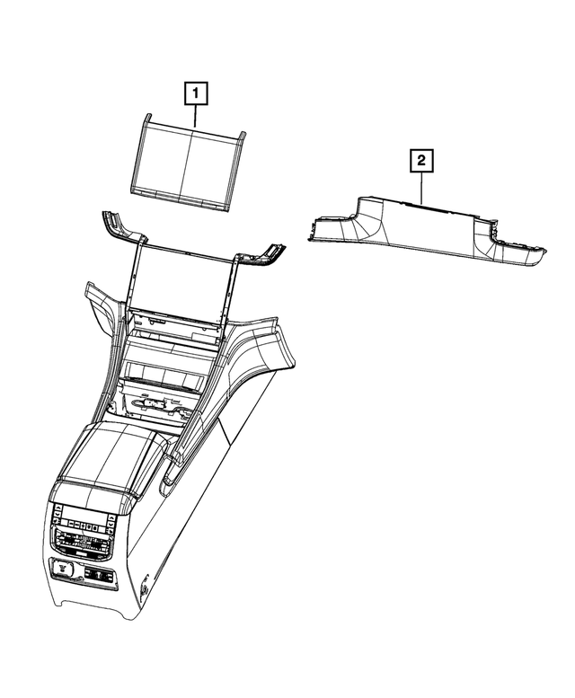 68473893AK - Electrical: Display Center Stack for Mopar Image