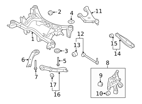 Rear Suspension for 2013 Subaru Forester #1
