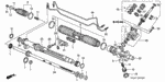 53434S5A003 - Chassis: CLIP, STEERING TIE ROD for Honda Image