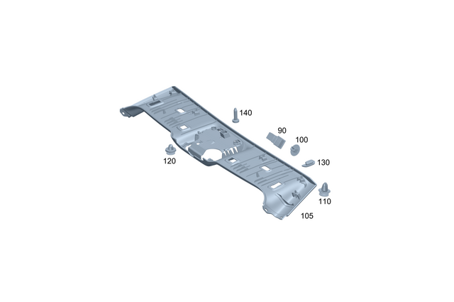 2366909900 - Interior Trim/Exterior Detachable Parts: Trim, Roof Frame for Mercedes-Benz: CLE300, CLE450, CLE53 AMG Image image