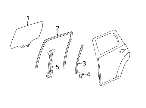 Rear Door for 2011 Acura MDX #0
