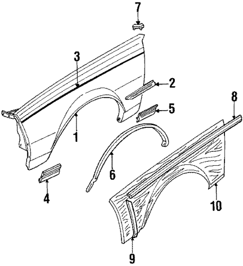 Fender & Components for 1986 Chevrolet Caprice #0